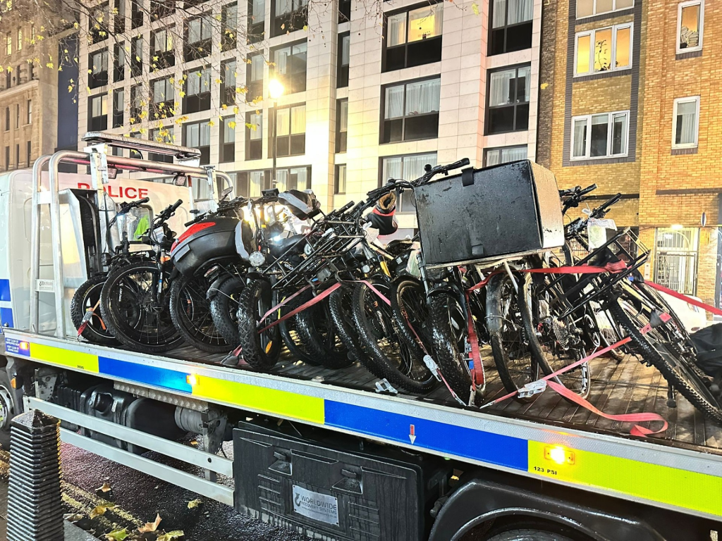 Met operation ceases illegal e-bikes
