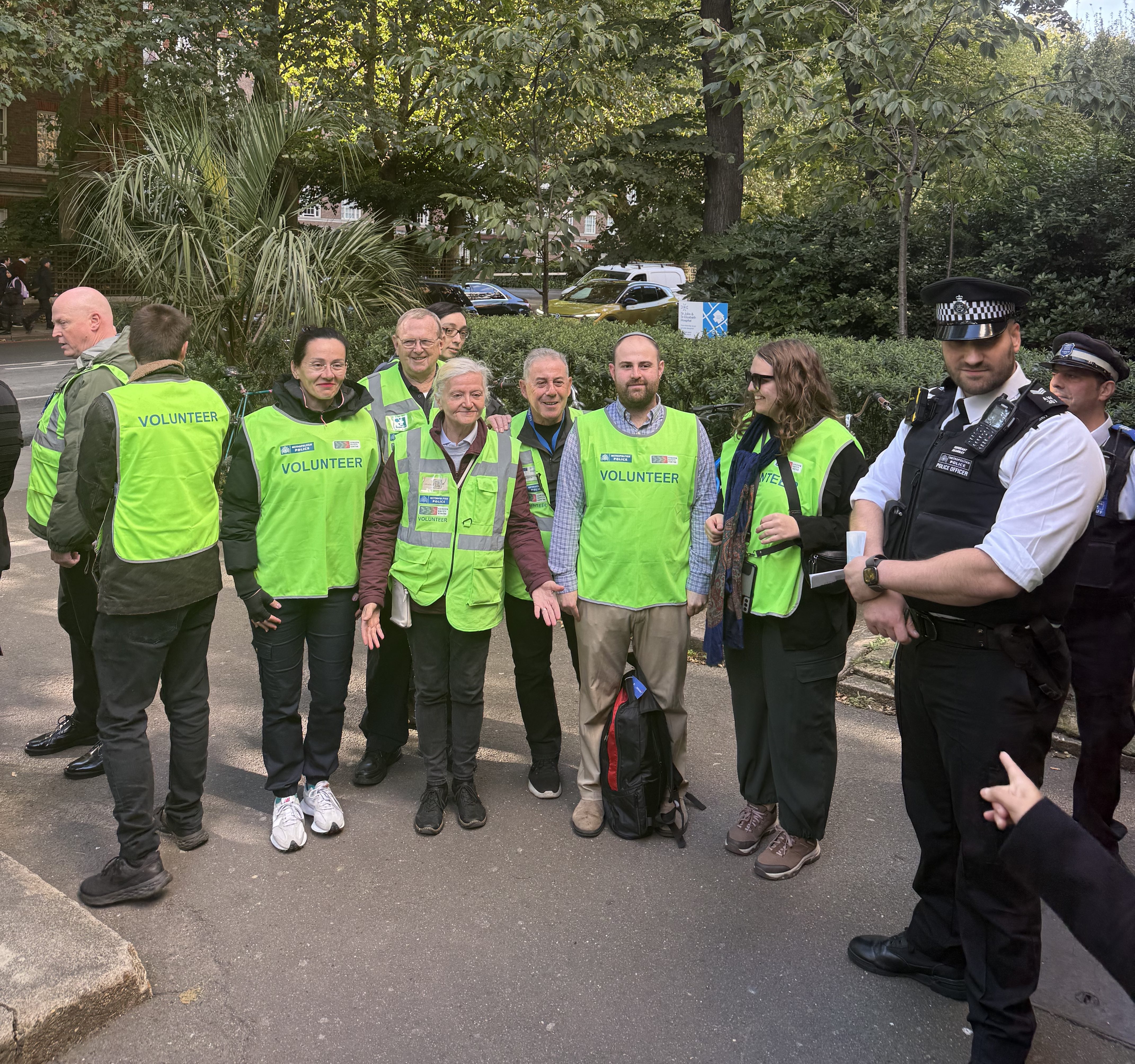 Community volunteer reassurance patrol with police officer
